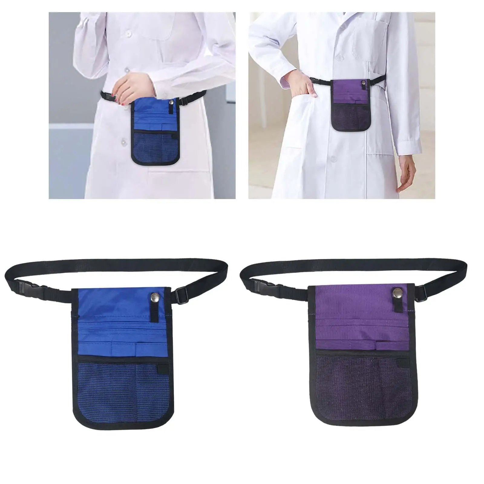 Nurse Fanny Pack Nurse Waist Bag Adjustable Belt Multi Compartment Nursing Tool Bag Durable Utility Waist Pack for Pens Scissors