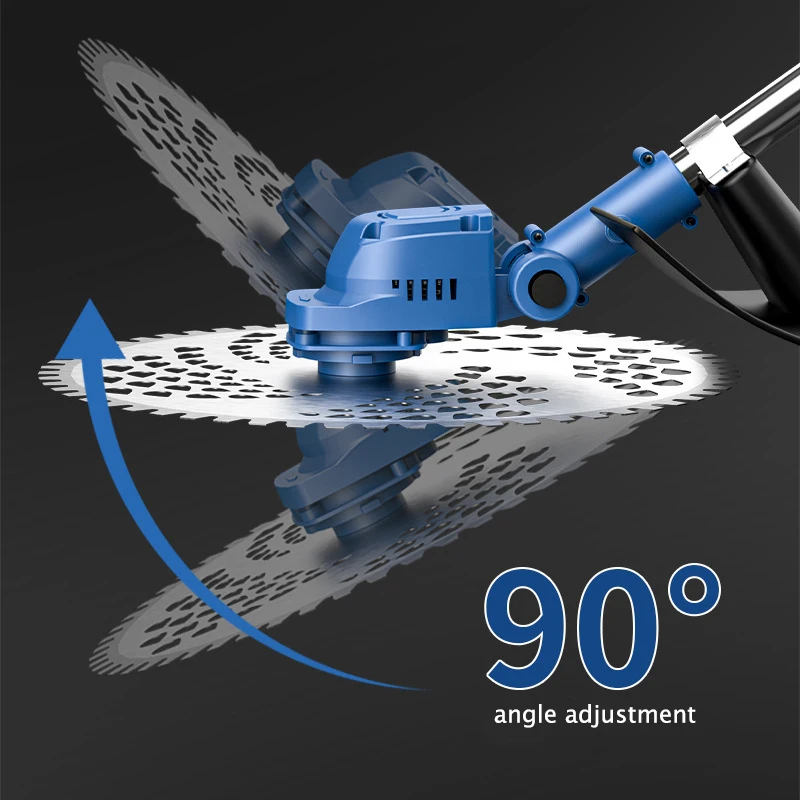 두 개의 배터리로 작동하는 무선 잔디깎이 브러시리스 전기 잔디 트리머 세 가지 스타일의 블레이드 잔디깎이 기계