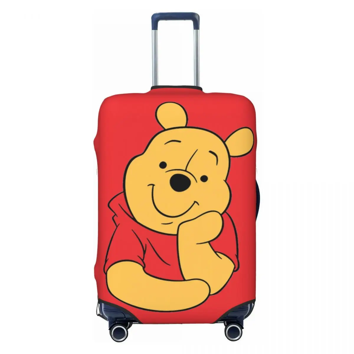 

Custom Winnie The Pooh Cartoon Travel Luggage Cover Elastic Suitcase Cover Protector Fit 18-32 Inch