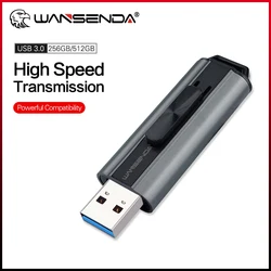 WANSENDA USB Flash Drive USB 3,0 High Speed Pen Drive 512GB 256GB 128GB 64GB 32GB 16GB Kreative Stick USB Memory Stick