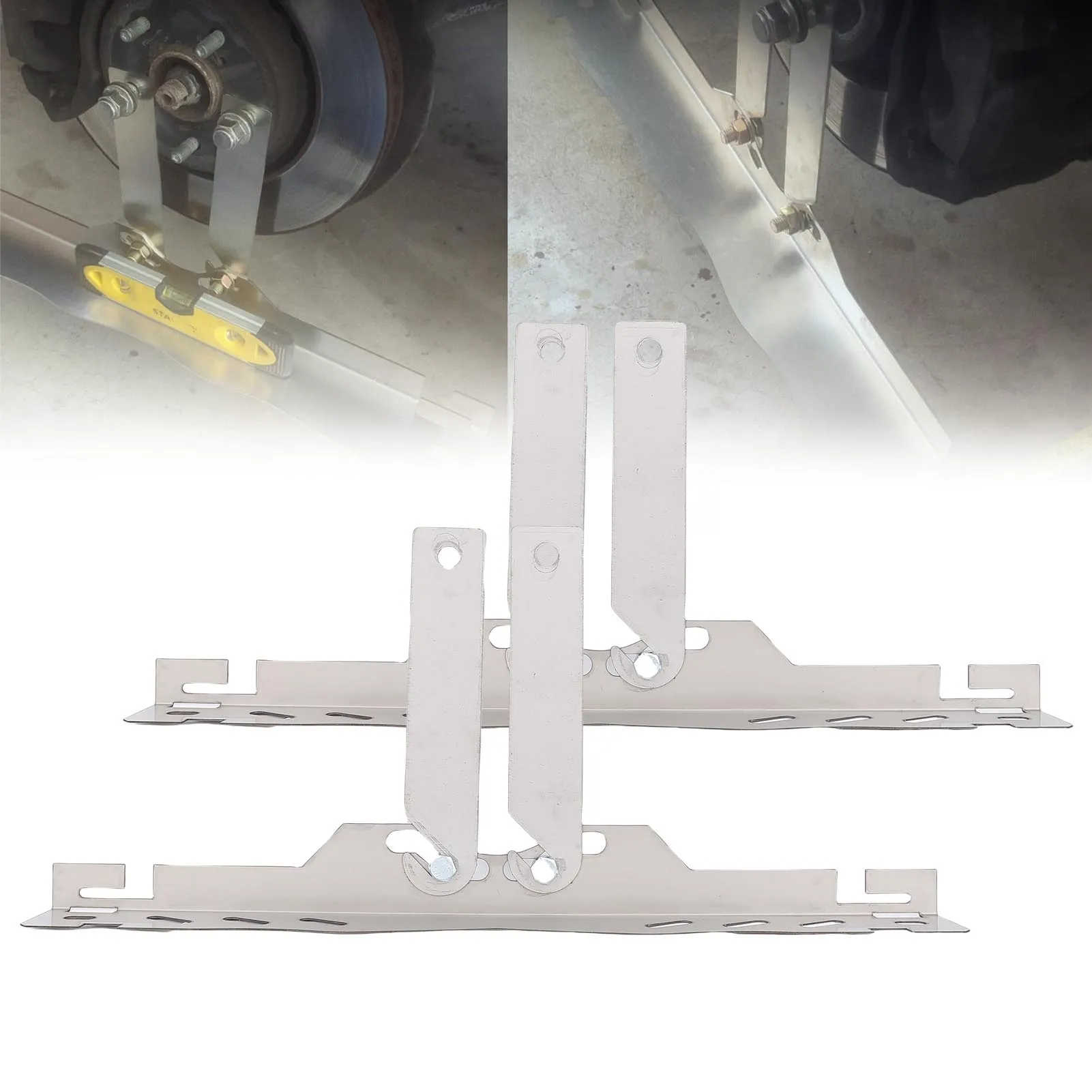 

,Automotive Toe Alignment Tool Extension Brackets 2 Sets Safe Measuring Slot Wheel Angle Alignment Tool for Off Road Motorcycle