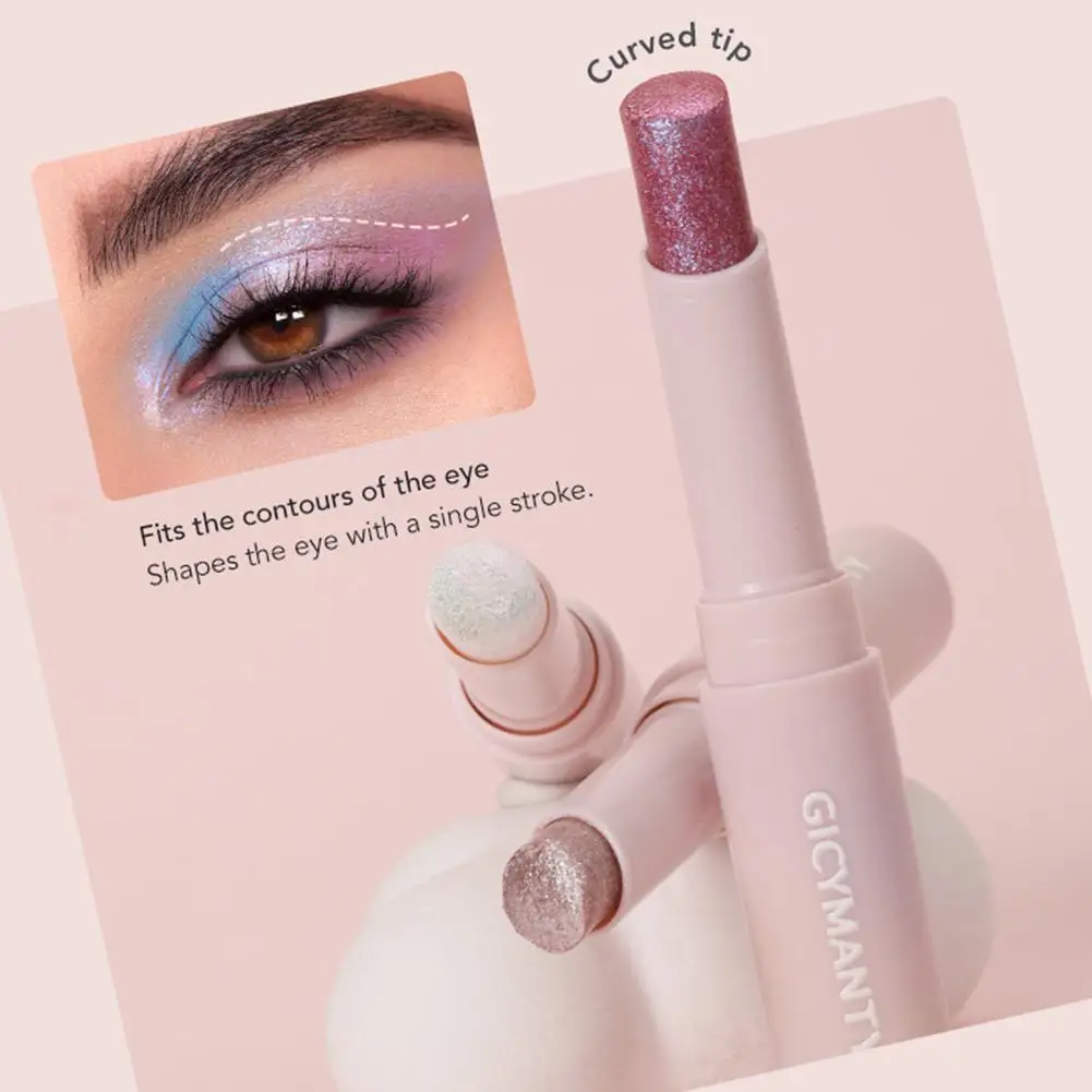 

Brightening Pen Eyeshadow Stick Glitter Highlighter Pen With Pearly Glitter & Matte Finish Diamond Shimmer Highlighter Pencil