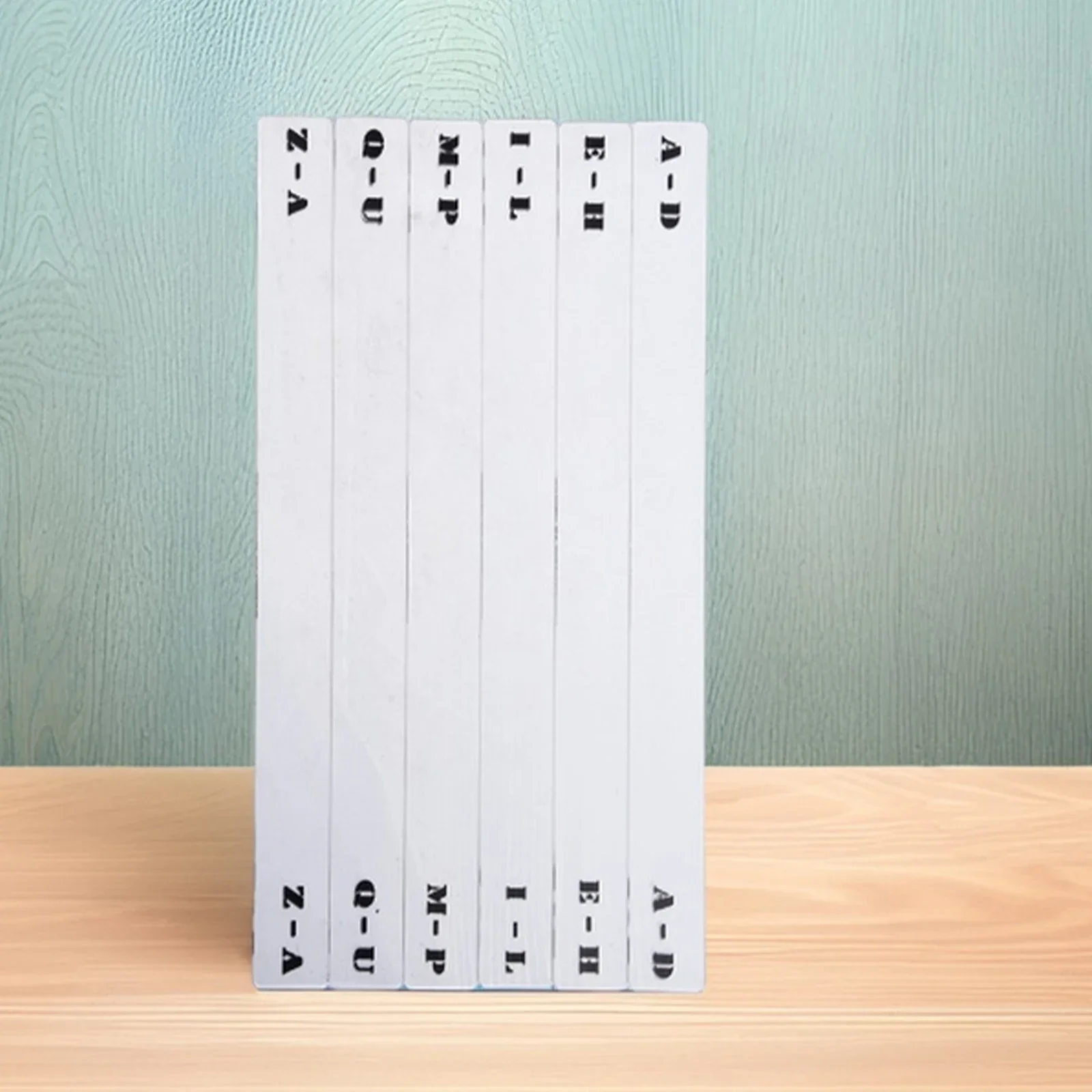 6pcs Album Organizer Record Divider For Shelf Storage Card Sorting Alphabet Tab Alphabet Quick Sorting Card Transparent Acrylic