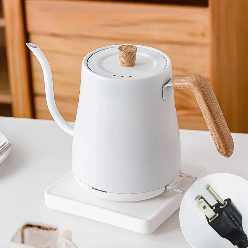 0.8L Gooseneck Electric Kettle 1000W Coffee Pot  Electric Water Heater Teapot Portable  Slender Mouth Pot 110V