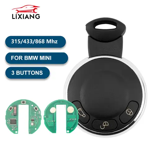 LIXIANG KR55WK49333 315/433/868 MHz ID46 PCF7953 칩 리모컨 스마트 자동차 키 BMW MINI COOPER S ONE D CLUBMAN COUNTRYMAN CABRIO용