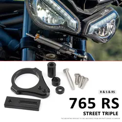For Street Triple 765RS 765 RS STREET TRIPLE 765S 765R 765 S R New Damper Shock Absorber Stabilizer Steering Dampers Bracket