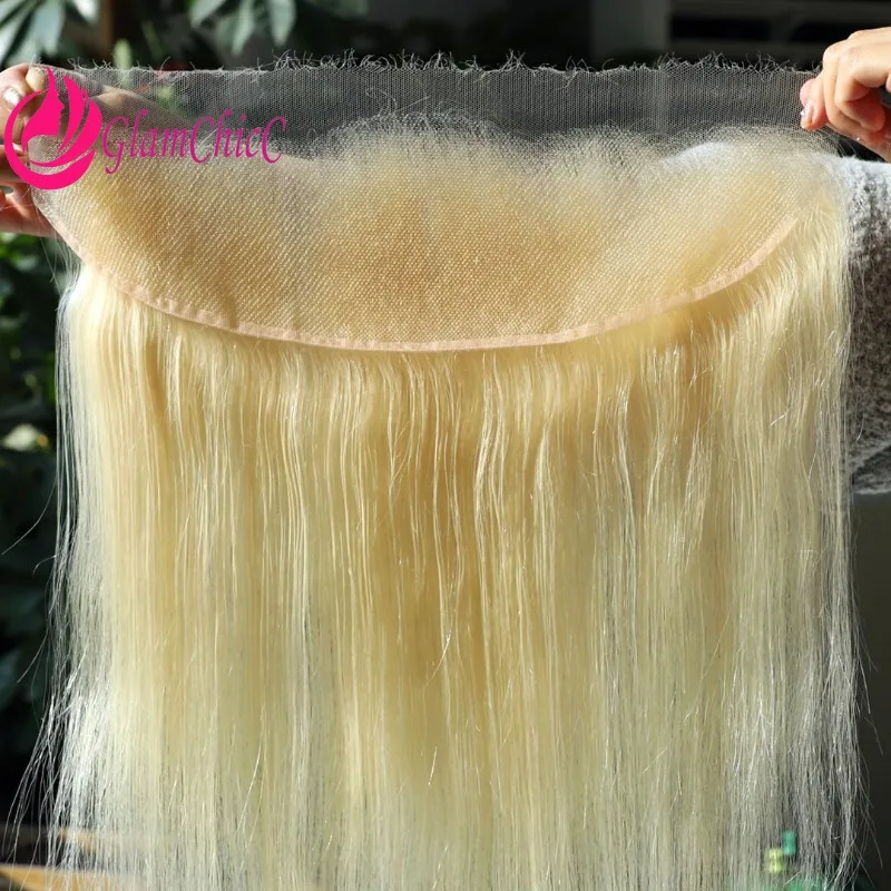 

Прямые человеческие волосы Remy с кружевом премиум-класса 13x4, плотность 150% # 613 Светлый цвет швейцарского кружева, предварительно выщипанного с детскими волосами 10-22 дюйма