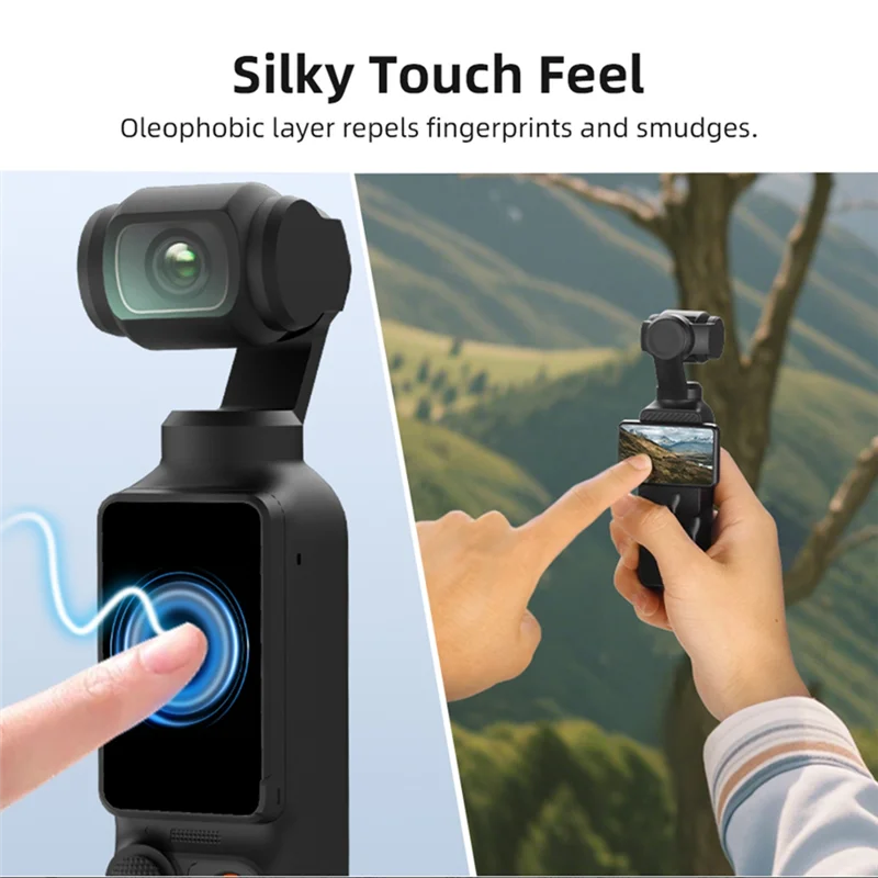 ABFN-واقي للشاشة من الزجاج المقسى 9H طبقة رقيقة واقية صلابة المضادة للخدش غطاء شاشة ل DJI Osmo Pocket 3