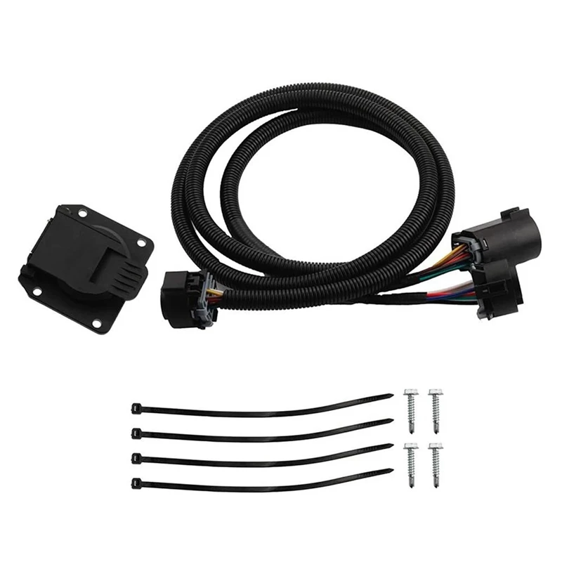 56070 7 Pin Truck Trailer Wiring Harness Extension For Ford Dodge Chevrolet Toyota Nissan