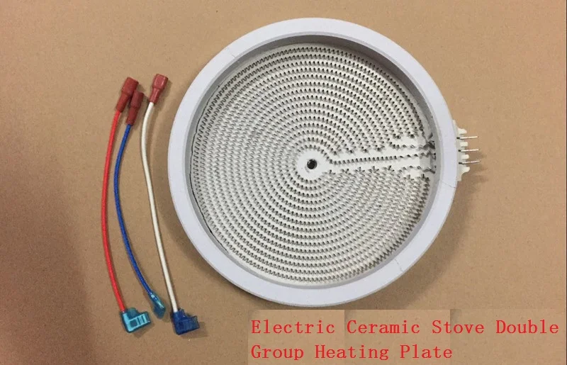 Double-group Electric Ceramic Stove Heating Plate Furnace Core Light Wave Furnace Heating Tube Accessories Circuit Board 2000W