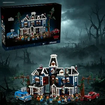 Bandai 11370 Ideas Stranger Event Creel House 11370 Klocki Konstrukcyjne Architektura Miejska Zabawki dla Dzieci Prezent Kompatybilne z Klockami LEGO