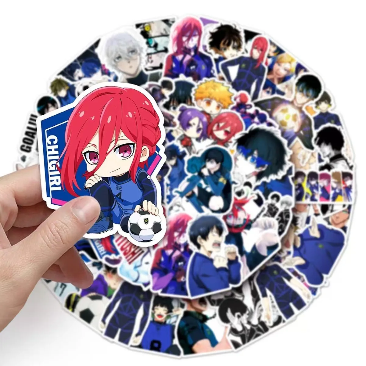 10/30/50PCS Anime BLUE LOCK Sticker Cartoon Personality Creative Doodle Decal Kids Toy Gift for Water Cup Scrapbook Diary
