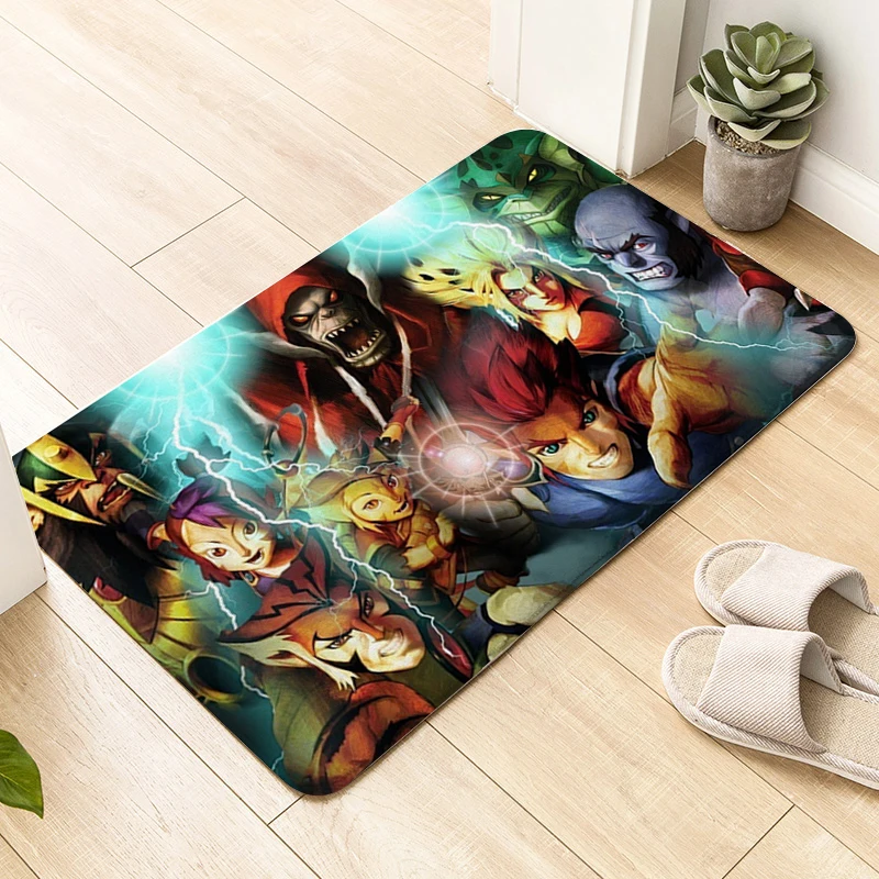 Waterproof Bathroom Mat D-Thundercats Carpet Entrance of House Living Room Kitchen Rug Slip-resistant Hallway Custom Doormat