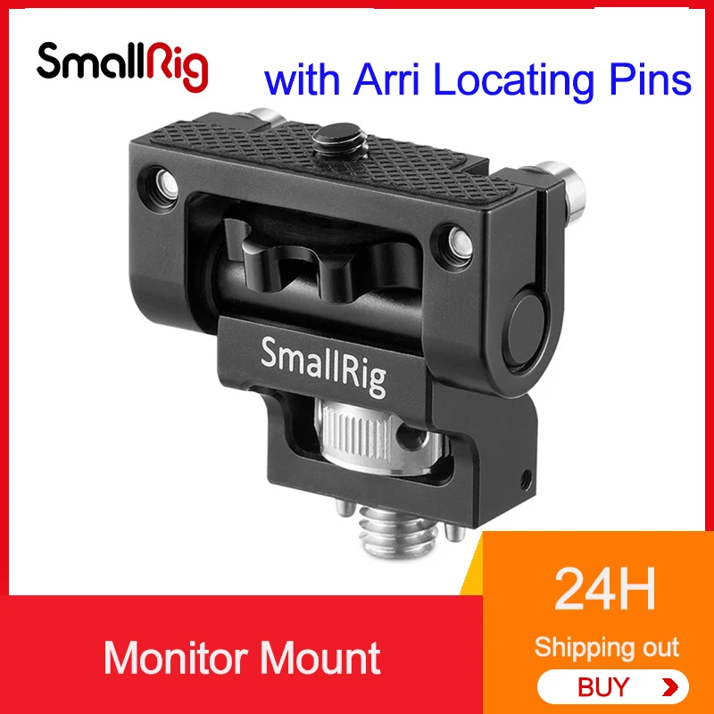 Soporte para monitor SmallRig con pines de localización Arri Soporte para monitor de cámara dual Soporte EVF Soporte para monitor giratorio 2174B actualizado