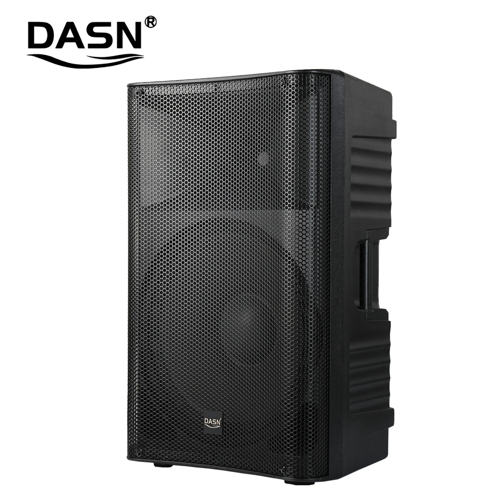 DASN SCB15AC 15 Inch 720W 2 Way Professional Active Plastic Full Frequency MP3 DJ Stage Home Playground PA Speaker with Wheels