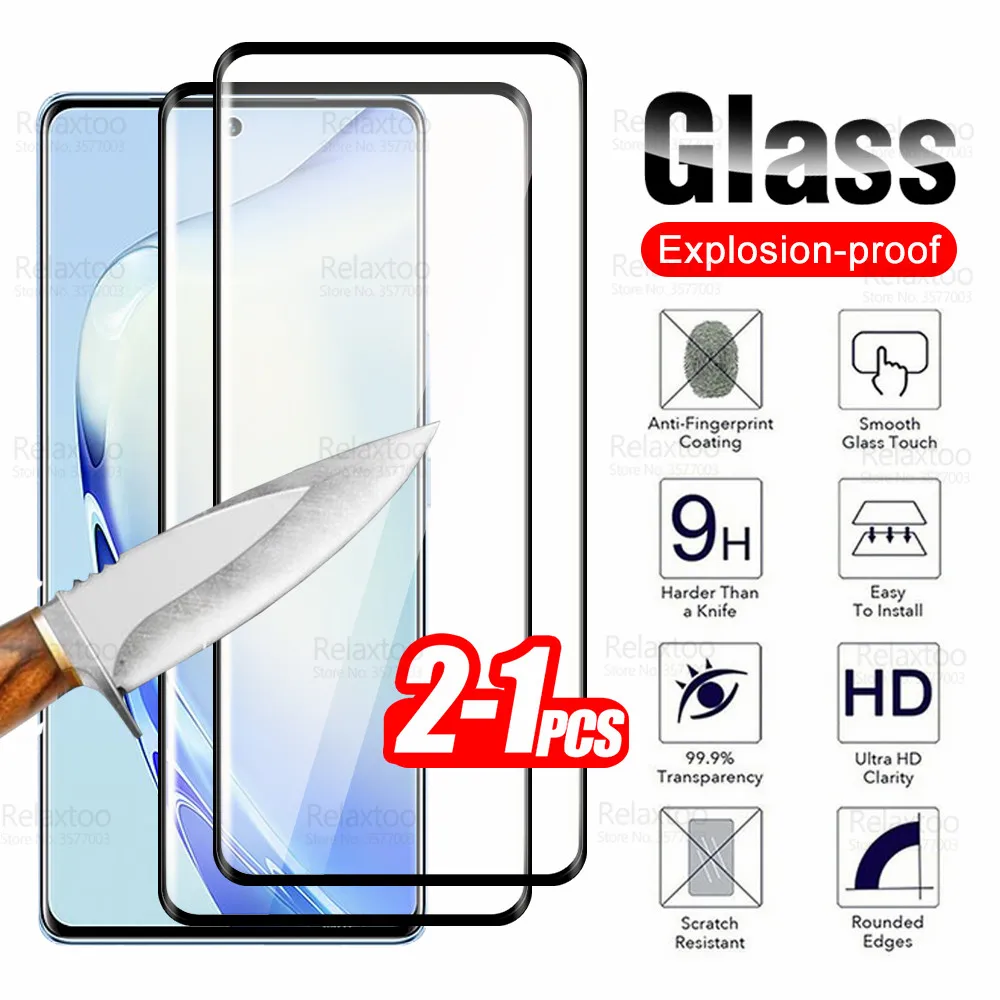 1-2Pcs 3D Curved Tempered Glass For Vivo V27 Pro Screen Protector Vivi V27Pro VivoV27 V 27 27V VivoV27Pro Armor Protective Film