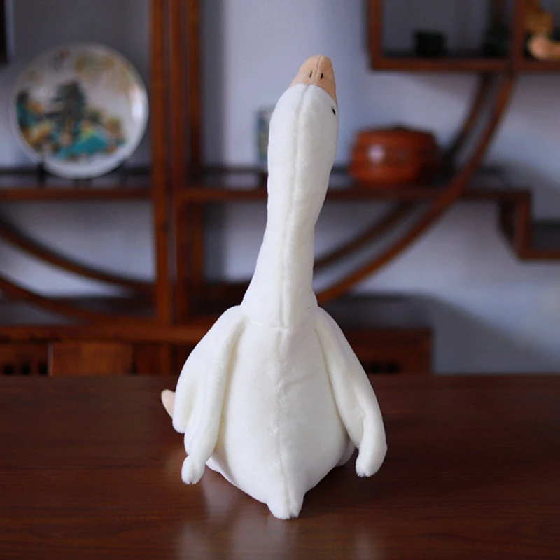 Bambola di peluche ripiena d'oca a collo lungo Bambole di peluche morbide e carine Animali di peluche Giocattoli per bambini Regali di compleanno per bambini