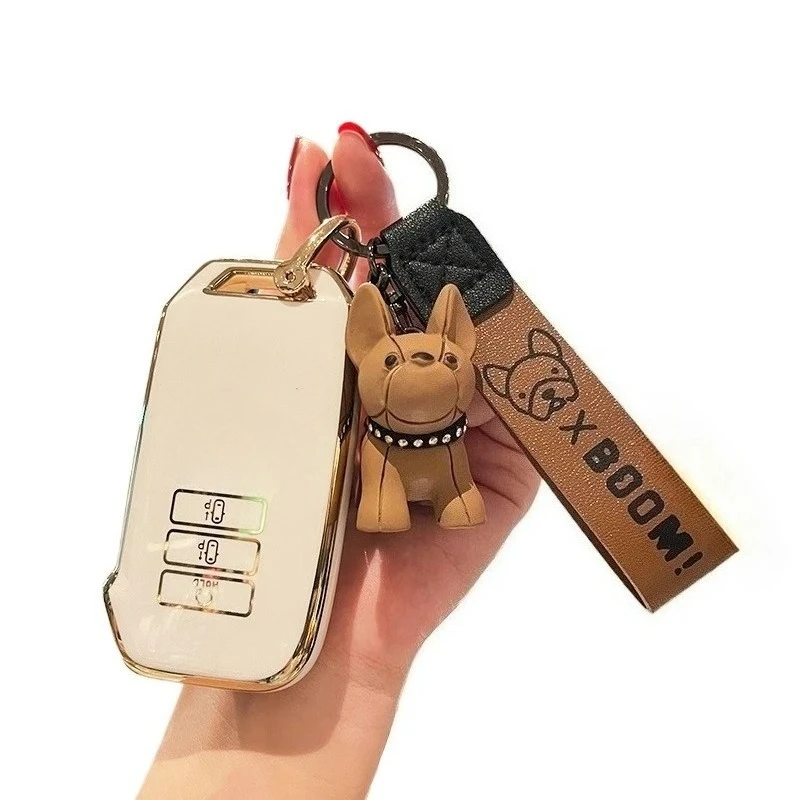 

7 Button Tpu Car Key Case Cover with Keychain for Kia Sorento MQ4 EV6 K8 V6 Sportage Rio Cerato Forte Picanto Stonic Carnival