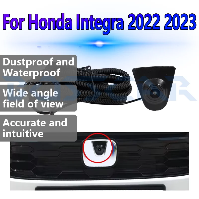

Для Honda Integra 2022 2023, автомобильная камера переднего вида, OEM AHD камера 1080P 150 ° Водонепроницаемый парковочный монитор ночного видения с объективом «рыбий глаз»