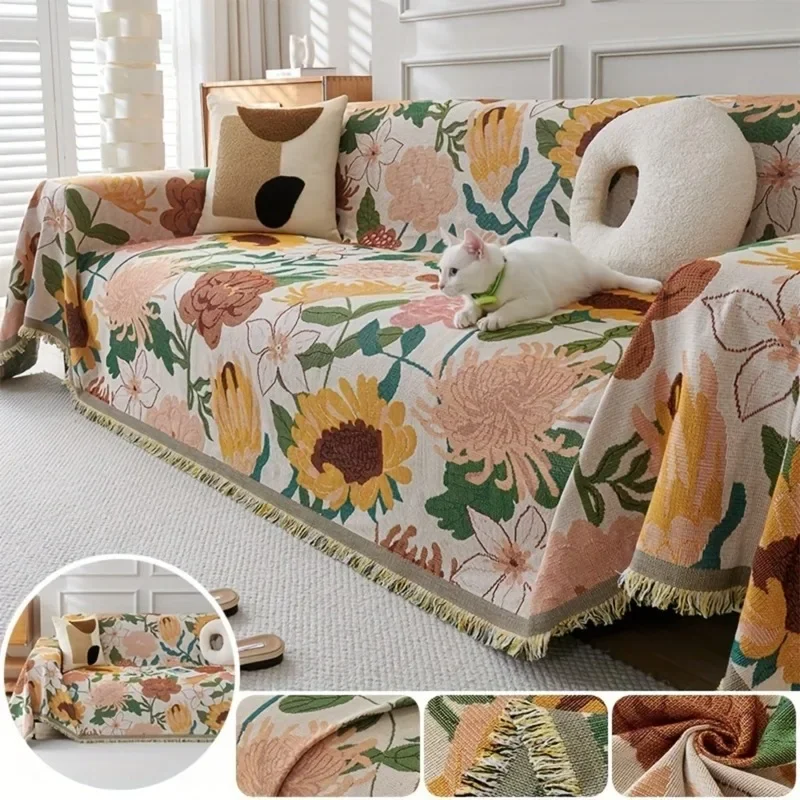 1PC Home Textile Sofa Cover High-end Suitable for Autumn and Winter Seasons Blanket Sofa Cover Soft Fabric Warm Products