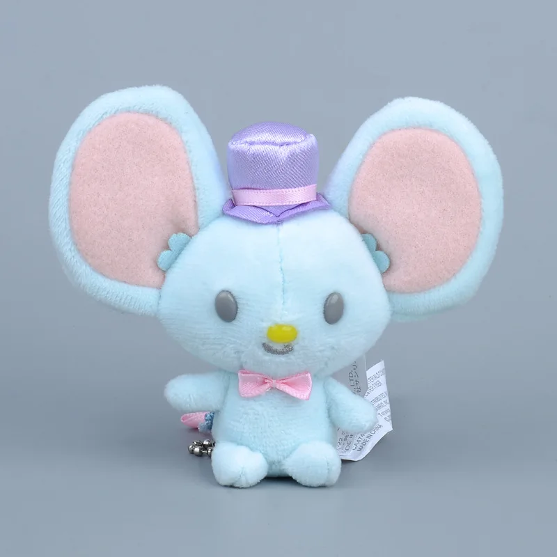 Kawaii Sanrio My Melody Friends Mouse Flat Squirrel Plush Toys Kawaii Cartoon Keychain Backpack Pendant Girls Gift Accessories