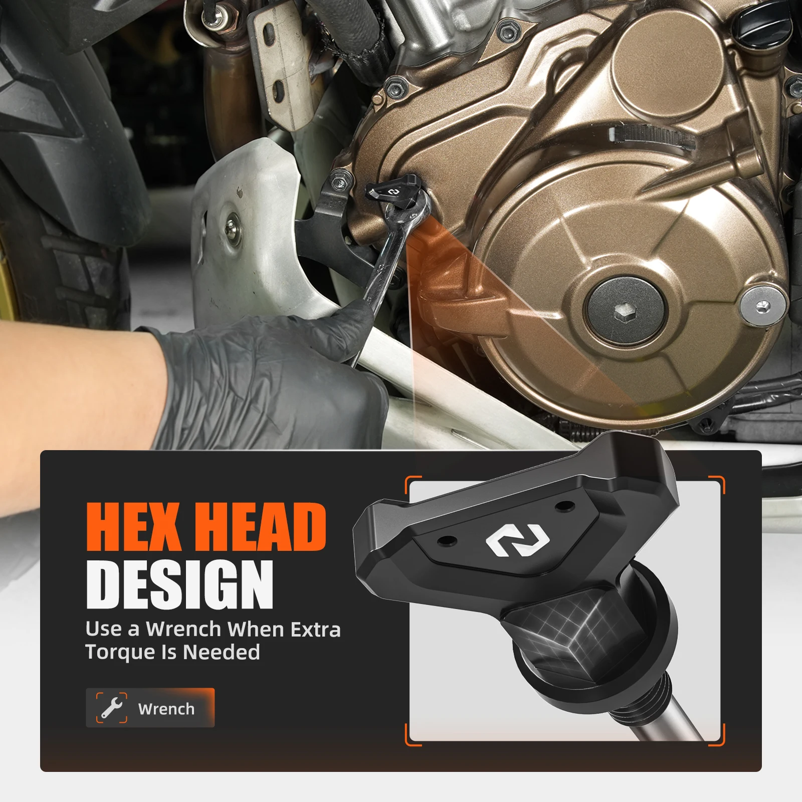 NICECNC Ölmessstab für Honda CRF1100L DCT 2020-2026 2025 2024 CRF1000L DCT 2016-2019 15650-MJP-G81 – Detail 4