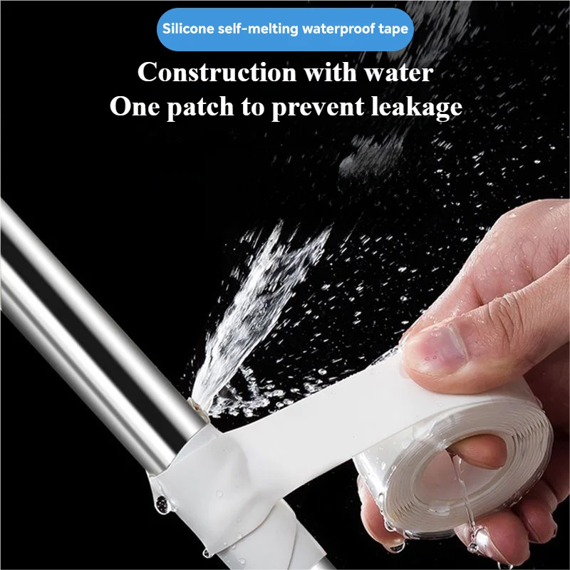 Self-adhesive Waterproof Tape Patch Bond Seal Repair Stop Leak Proof Adhesive Tape for Bathroom Kitchen Shower Water Pipe Repair