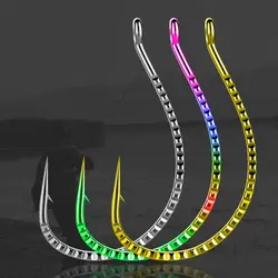 15-20PCS WACKY High Quality Colorful Bass Carp Fishing Hooks Sharp Barbed Soft Bait Worm Hook for Seawater Fishing Accessories