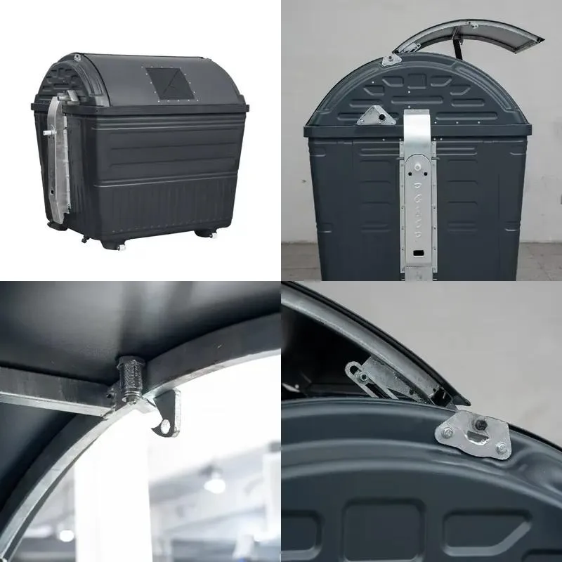 3200L Large Capacity Heavy Duty Gravity Lock Garbage Container for Outdoor Waste Management