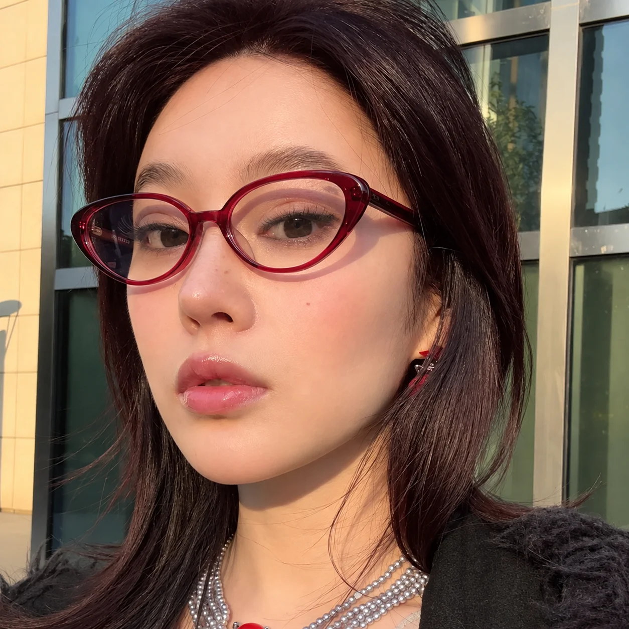 KLASSNUM Prescription Shortsighted Eyewear Small Eye Eyeglasses Frame Myopia Glasses Full Rim Blue Light Glasses For Casual