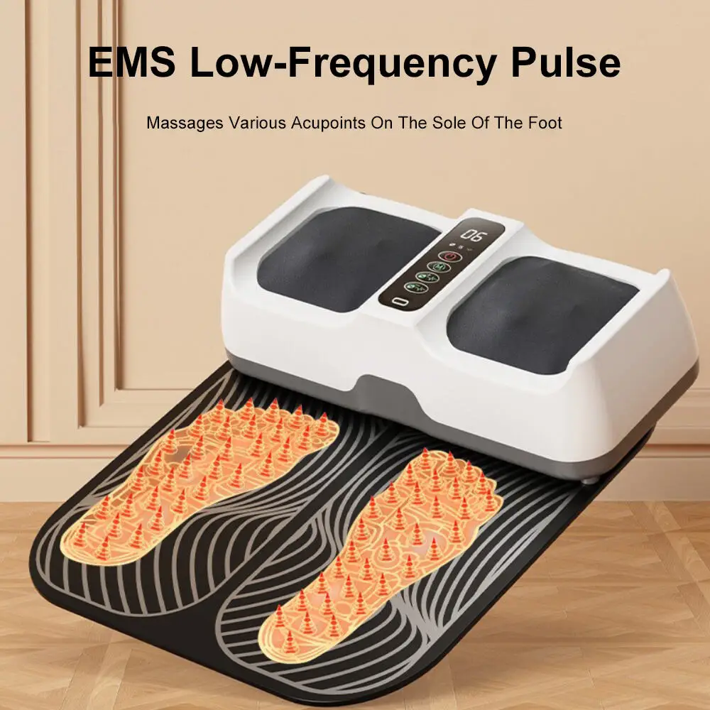 

Ems Foot Massager Relaxation Pads Electric Massage Tool Relieve Sore Feet Cramps Muscle Stimulation Improve Blood Circulation