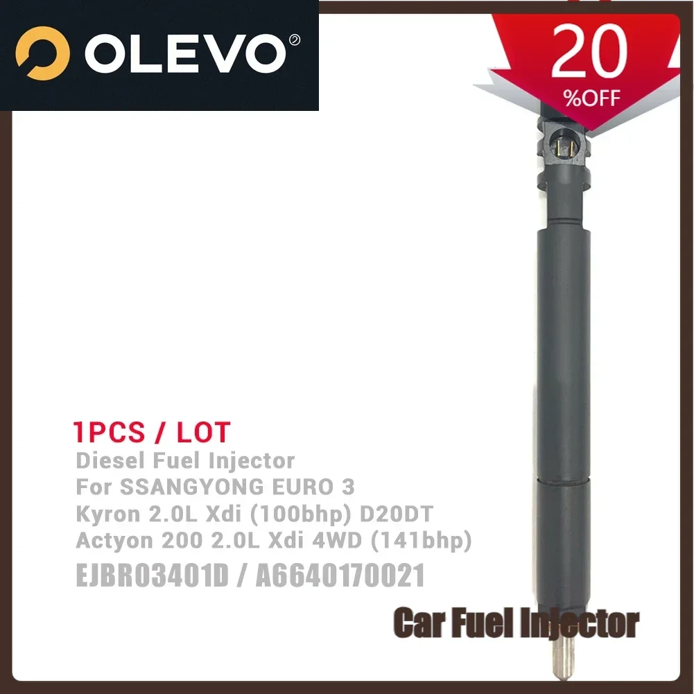 

Suitable New CRDI Diesel Fuel Injector Nozzle EJBR03401D / A 6640170021 for Ssangyong Actyon 200 Kyron 2.0L Xdi EURO 3