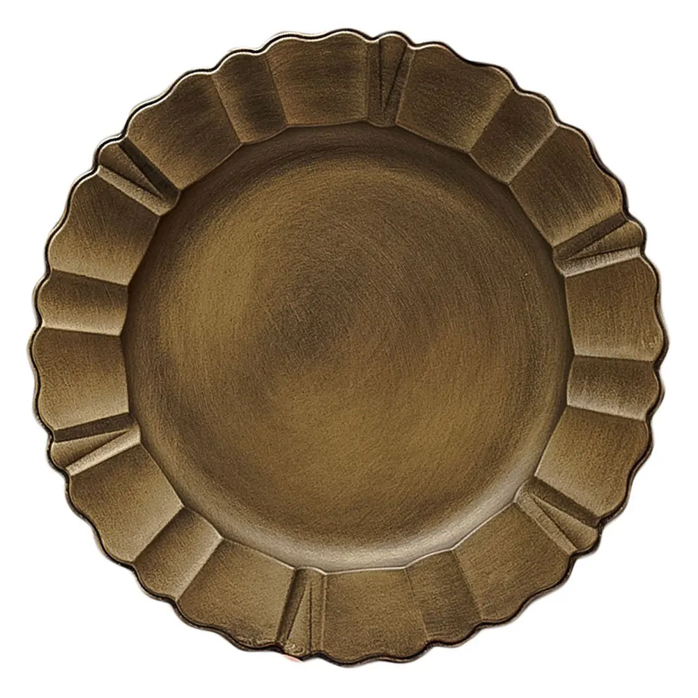 

Vintage Creative Desktop Decoration 1Pcs Multipurpose Food Plate Light Brown Retro European Style Fine Texture Home Kitchen