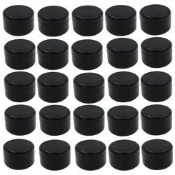 20ml 20g Plastic Cosmetic Cream Filling Jar Light Proof Nail Polish Packing Bottle Black Travel Bottle Empty Small Capacity