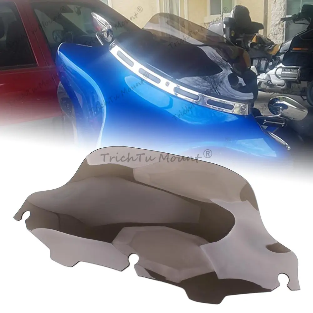 

Motorcycle 8 inch Windshield Windscreen Cover Wind Deflector For Harley Touring Street Electra Glide Classic FLH FLHX 1996-2013