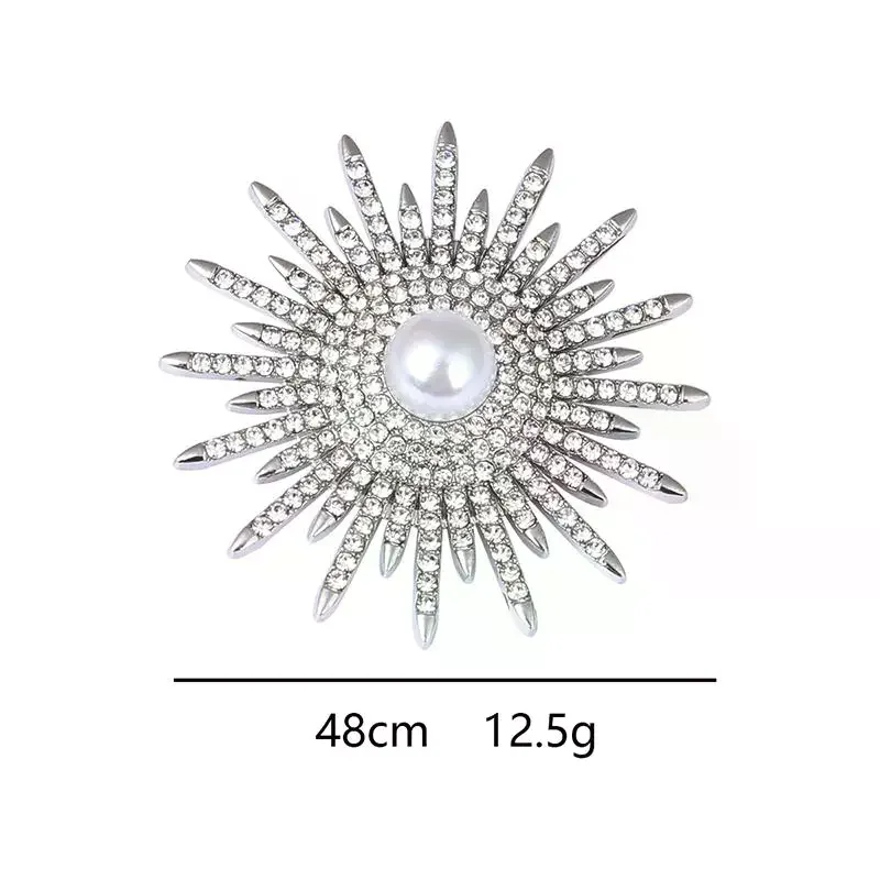 Gorgeous Luxury Sunflower Brooch Retro Personalized Pin Fashion Party Romantic Jewelry Accessories Charm Trendy Gift Unique