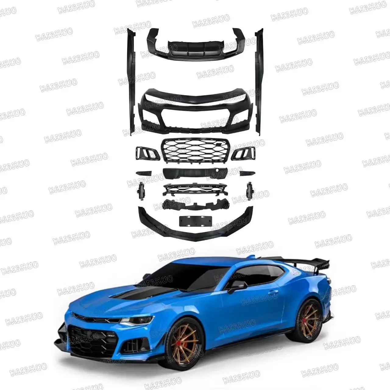 

For Chevrolet Camaro 1LE Style Body Kit Front Bumper Rear Bumper Front Lip Rear Diffuser Side Skirts Auto Parts