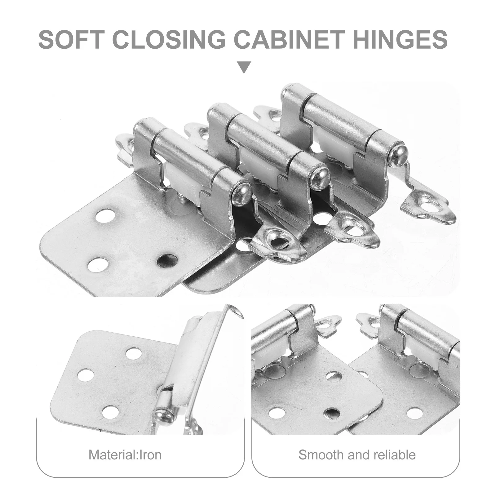 

16Pcs Kitchen Cabinet Hinges Soft Closing Self Closing Damper for Cabinet Door Replacement Kitchen Cupboard Hardware