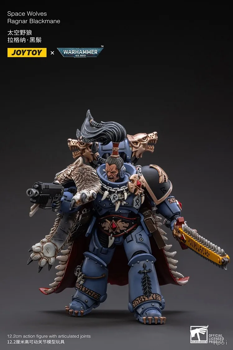 

В наличии: Коллекционная фигурка JOYTOY Warhammer 40K Space Wolves Ragnar Blackmane, масштаб 1/18