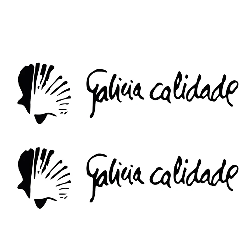 2xPersonalized Stickers Sticker Galicia Calidade Car and Motorcycle Body Exterior Pegatina Waterproof Car Styling Vinyl,15cm*5cm