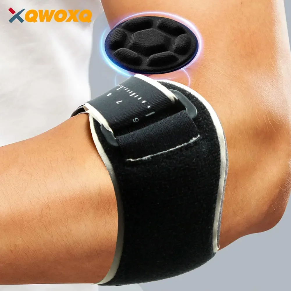 1 Pcs Tennis Elbow Brace - Adjustable Forearm Support Band with Removebale Pad, Elbow Strap for Bursitis, Golfers, Tendinitis