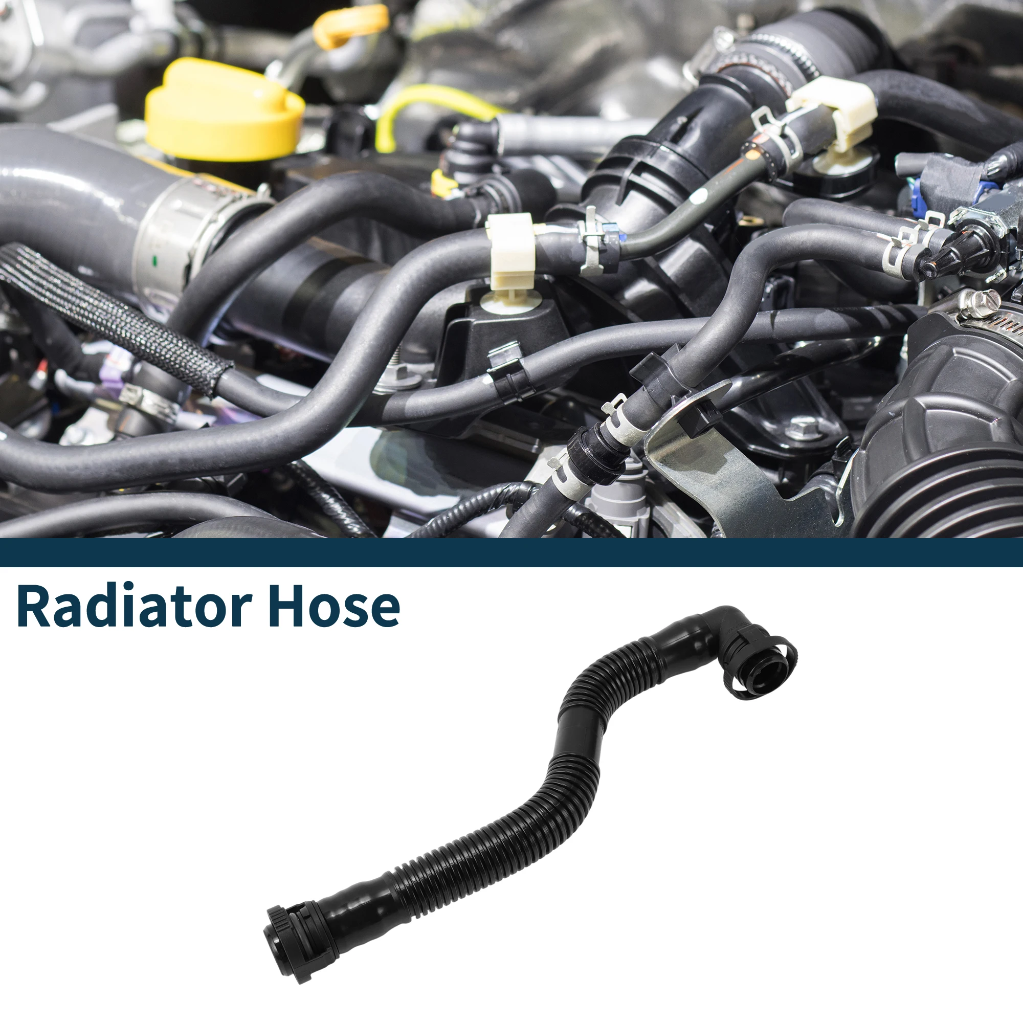 UXCELL Radiatorslang Verwarmingsslang Radiatoruitlaatslang voor Porsche Cayenne 9PA 03-06 Nr. 94810721702 Rubberen koelvloeistofleiding