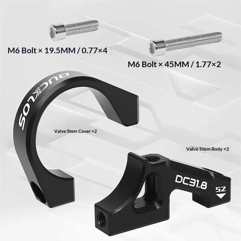 

Bucklos Downhill Bike Stem High Strength Aluminum Alloy Double Crown Split Stem For Mountain Bike Soft Tail Front Fork