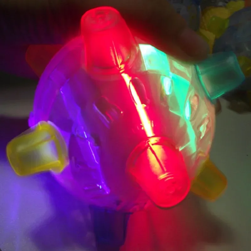 Nieuwe Kinderen Led Light Ball Speelgoed Springen Dansende Muziek Knipperende Stuiterende Bal Grappige Kinderen Speelgoed Jongen Meisje Cadeau