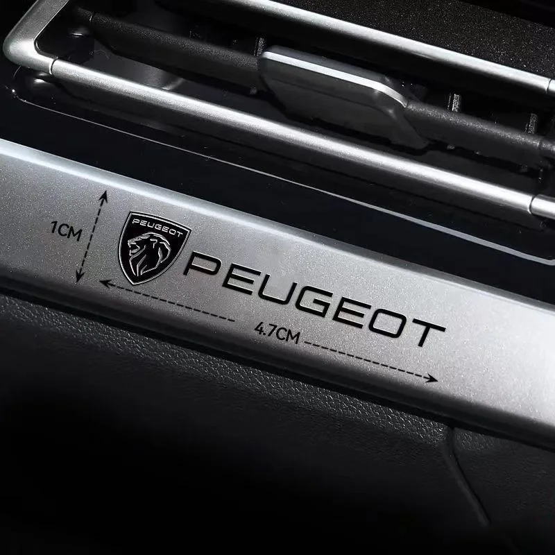 Car Interior Emblem Sticker Accessories For Peugeot 206 307 308 207 3008 208 407 508 2008 5008 301 406 408 607 4008 Rifter RCZ