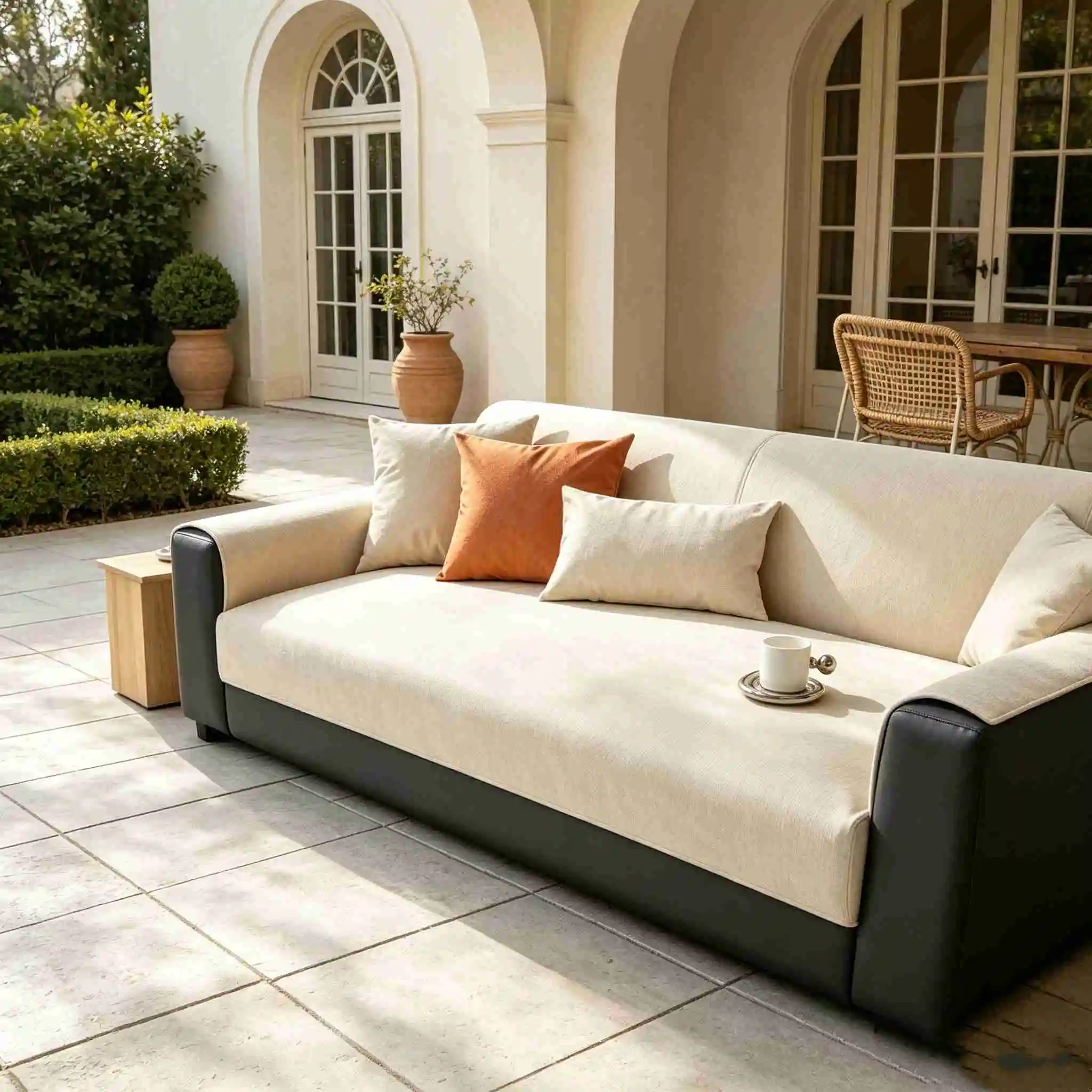 Sofa Towel Small Soft Leather Universal in All Seasons Full Cover Non-staining, High-end Solid Color Sofa Cover