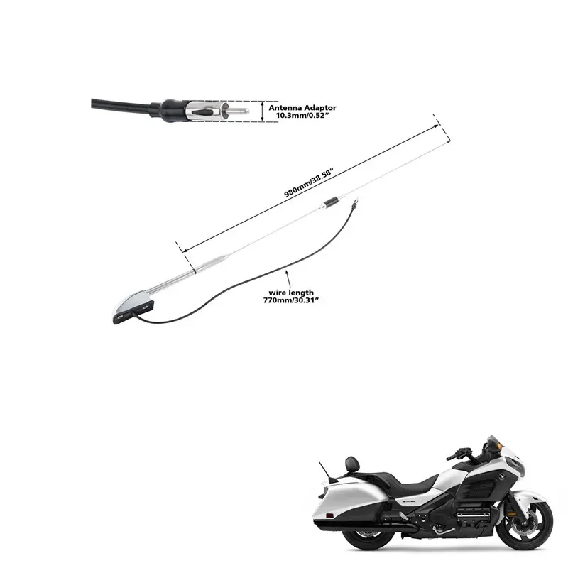 Antenna Audio Comfort Navi For Honda Glod Wing GL1800 GL1500 2001-2017 Motorcycle Acsessories Accessory