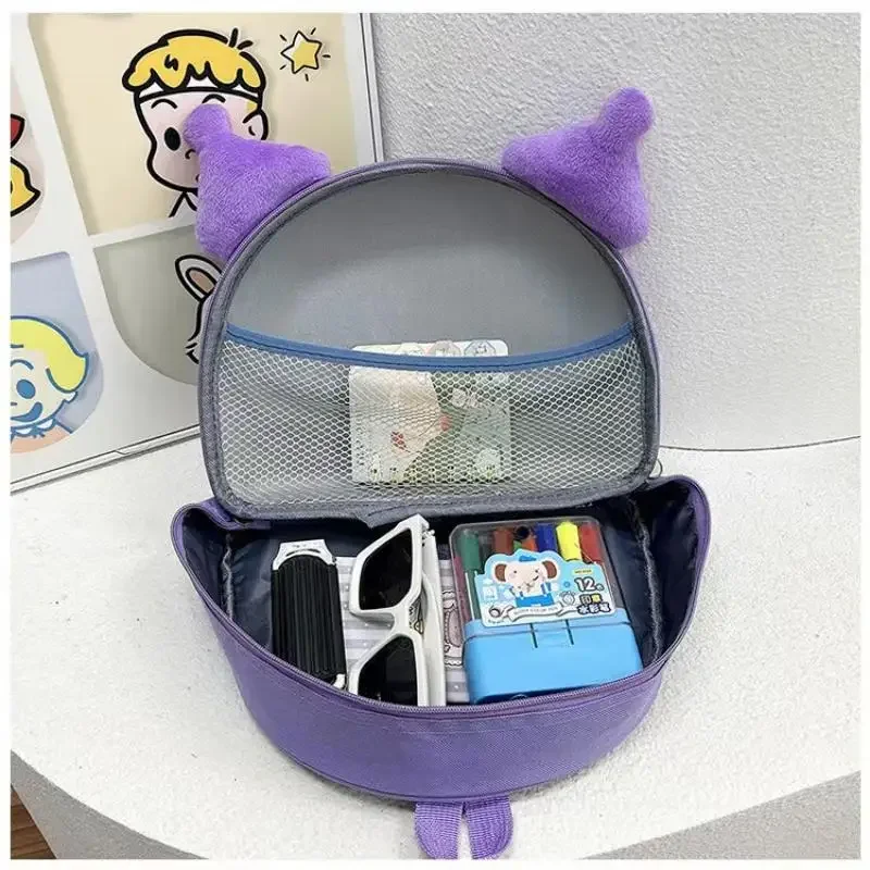 حقيبة ظهر للأطفال من كورومي هالو كيتي، حقيبة ظهر كرتونية لطيفة من النايلون كاواي، حقيبة مدرسية خفيفة للغاية للأطفال، شخصية أنيمي