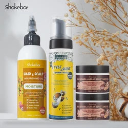 Shakebar Hair Care Oil Hair Styling Mousse Edge Tamer Gel Nourishes Hair and Scalp Leaves Hair Shine and Long-lasting Style