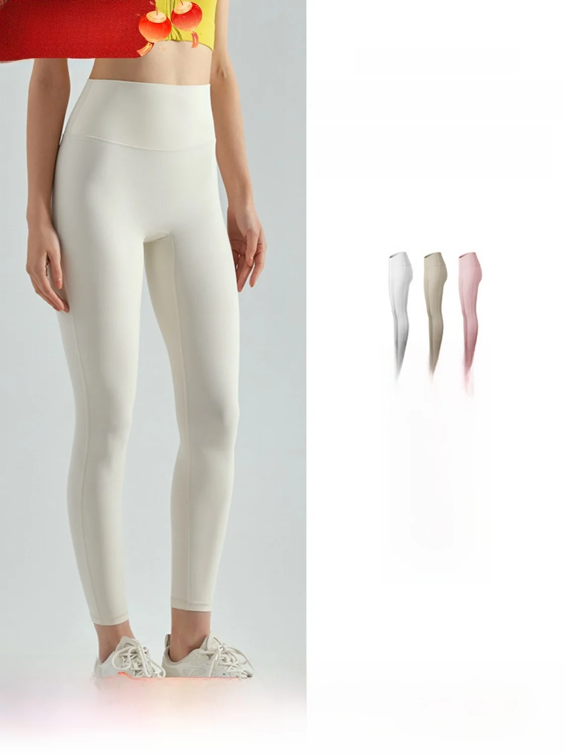 Calças de Alta Cintura para Mulheres, Leggings Esportivas para Corrida, Treinamento e Yoga, Botas Finas de Nylon e Spandex